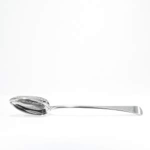 A George III Large Sterling Silver Strainer Spoon
