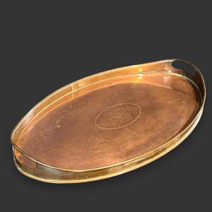 Newlyn Arts and Crafts Copper Gallery Tray