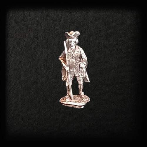 Silver Old English Night Watchman Figure. Hallmarked London 1976 image-1
