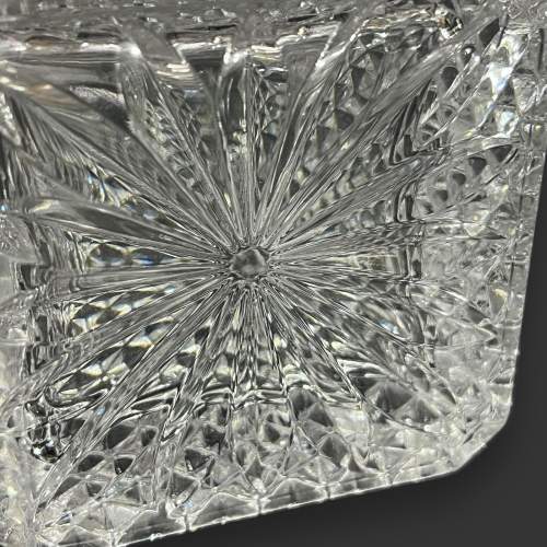Mid 20th Century Cut Glass Square Decanter image-6