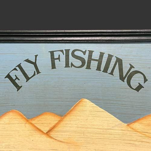 Framed Fly Fishing Sign image-5