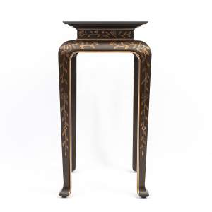 Large Japanese Lacquered Jardiniere Stand