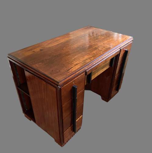An Art Deco Mahogany Desk image-2