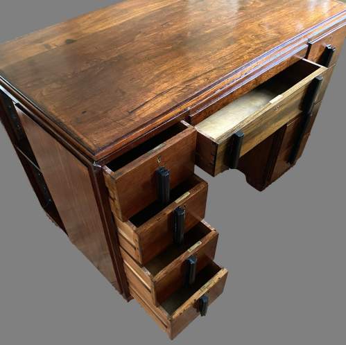 An Art Deco Mahogany Desk image-5