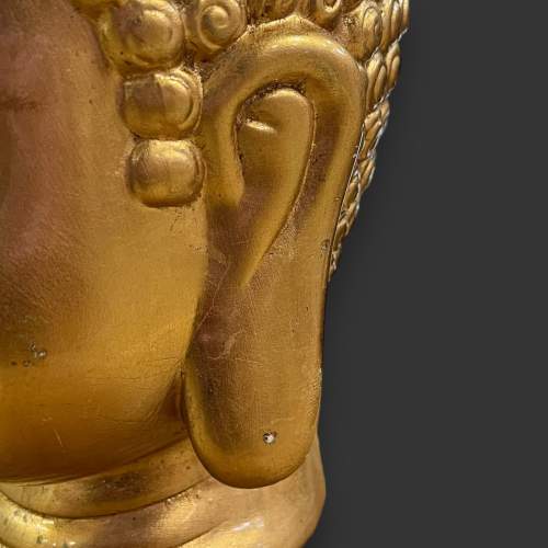 Large Chinese Ceramic Buddha Head image-3