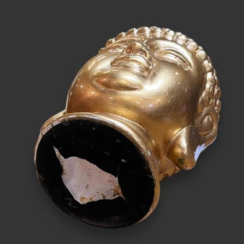 Large Chinese Ceramic Buddha Head image-6
