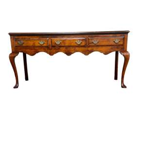 A 19th Century Mahogany Dresser Base with Drawers
