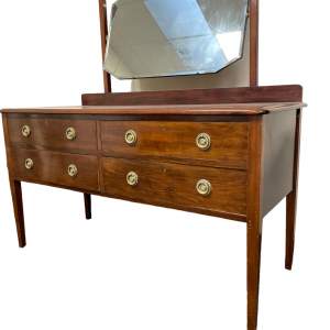 20th Century Mahogany Dressing Table With Four Drawers