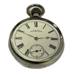 Solid Silver Waltham Pocket Watch circa 1895 - Serviced