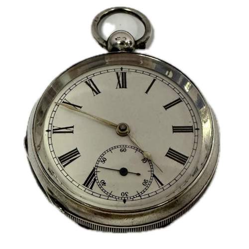 Solid Silver Waltham Pocket Watch circa 1896 - Serviced image-1