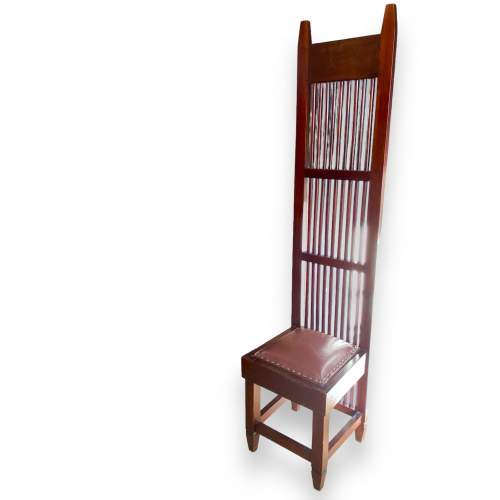 Frank Lloyd Wright style Tall Hall Chair image-6