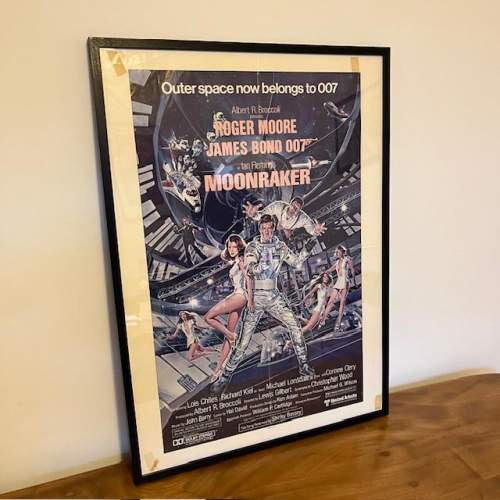 Original Vintage James Bond Moonraker Movie Insert Poster 1979 image-3