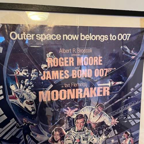 Original Vintage James Bond Moonraker Movie Insert Poster 1979 image-4