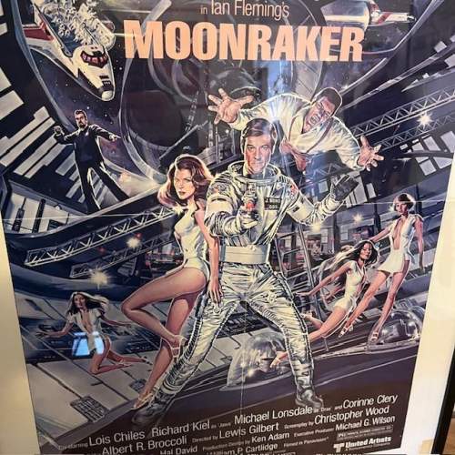 Original Vintage James Bond Moonraker Movie Insert Poster 1979 image-5