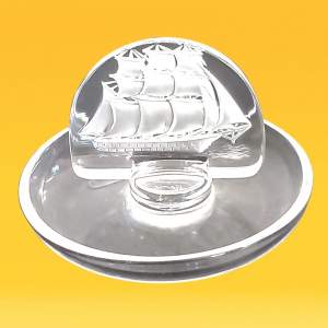 Lalique Crystal Glass Caravelle Dish
