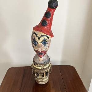A Decorative Fairground Art Clowns Head