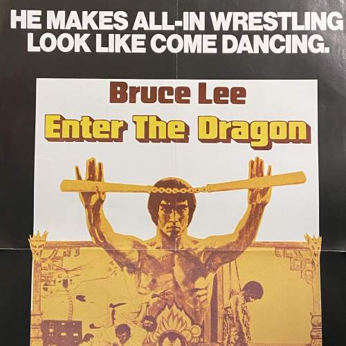 1980s Warner Home Video Poster -  Enter The Dragon Bruce Lee image-2