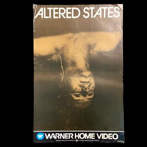 1980s Warner Home Video Poster - Altered States Ken Russell image-1