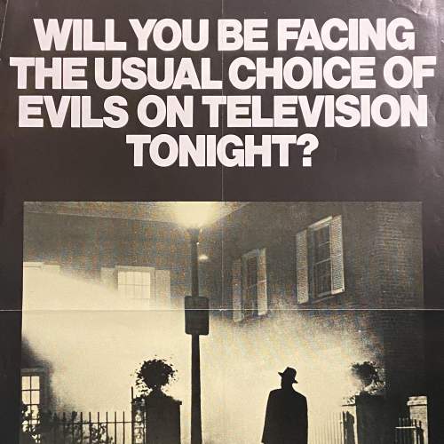 1980s Warner Home Video Poster-  The Exorcist Linda Blair image-2
