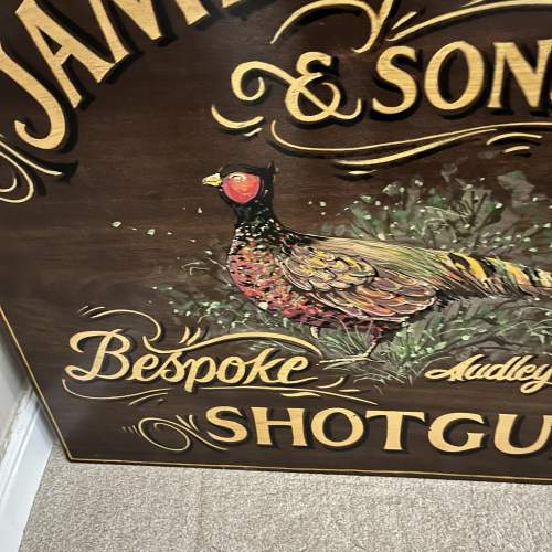 A Large Reclaimed Wood Hand Painted Advertising Sign image-3