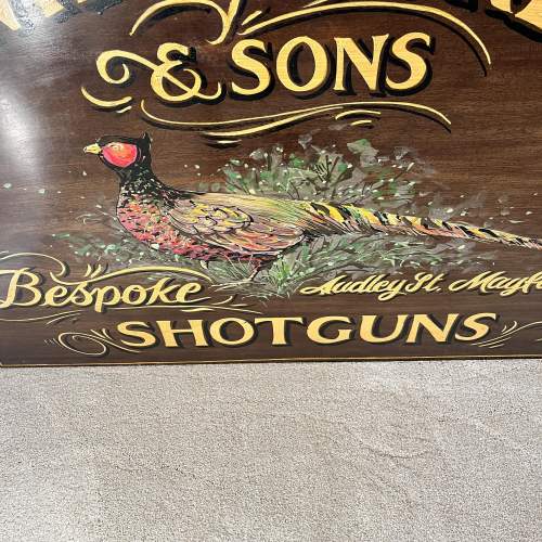 A Large Reclaimed Wood Hand Painted Advertising Sign image-4