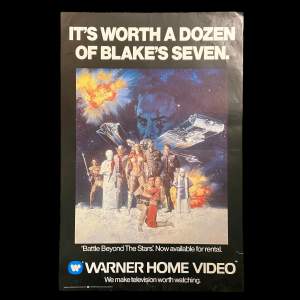 1980s Warner Home Video Poster - Battle Beyond The Stars Cameron