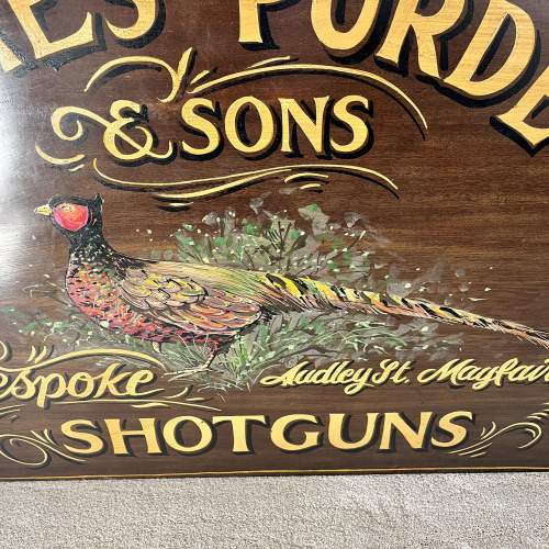 A Large Reclaimed Wood Hand Painted Advertising Sign image-5