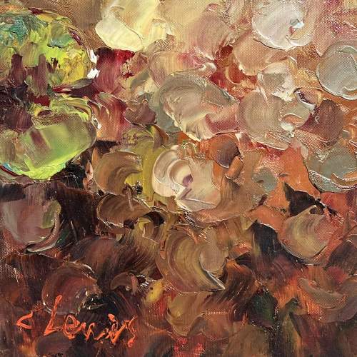 Chen Tai-Yu C Lewis Koi Carp Oil on Canvas image-4