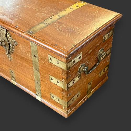 Late 18th Century Teak Strong Box image-4
