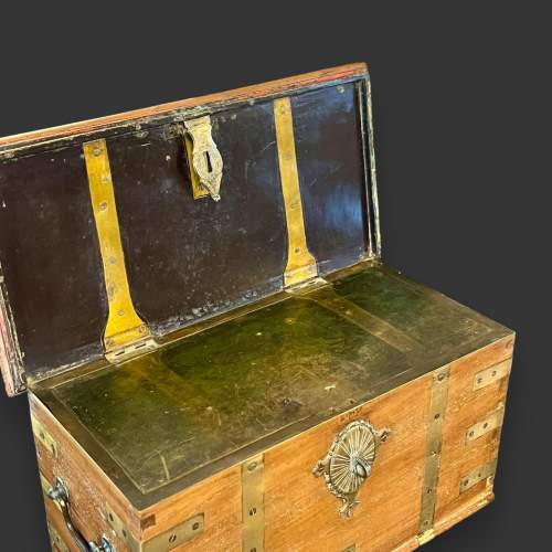 Late 18th Century Teak Strong Box image-5