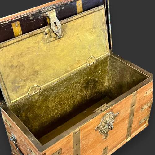 Late 18th Century Teak Strong Box image-6