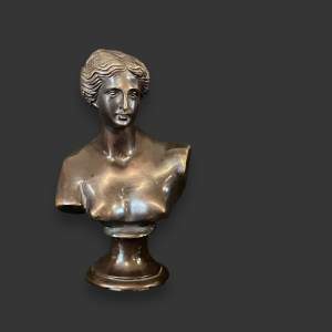 Neo Classical Bronze Bust of Aphrodite