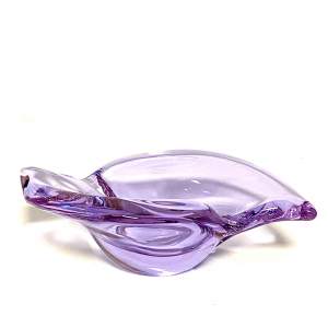 Sevres Mid 20th Century Purple Glass Dish