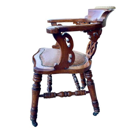 Mahogany Desk Chair image-4