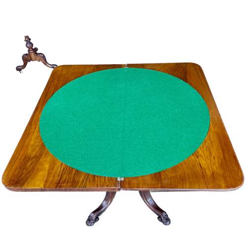 Victorian Burr Walnut Games Table image-2