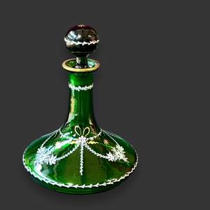 Quality Early 20th Century Venetian Enamelled Ships Decanter
