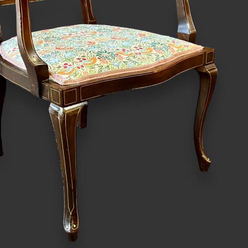 Edwardian Inlaid Mahogany Chair image-6