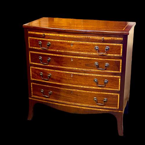 Early 20th Century Inlaid Mahogany Chest of Drawers image-1