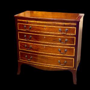 Early 20th Century Inlaid Mahogany Chest of Drawers