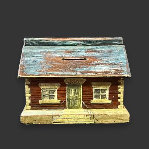 Small Vintage Cottage Money Box image-2
