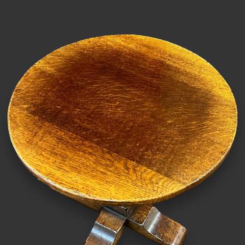 20th Century Titchmarsh and Goodwin Aged Oak Occasional Table image-2