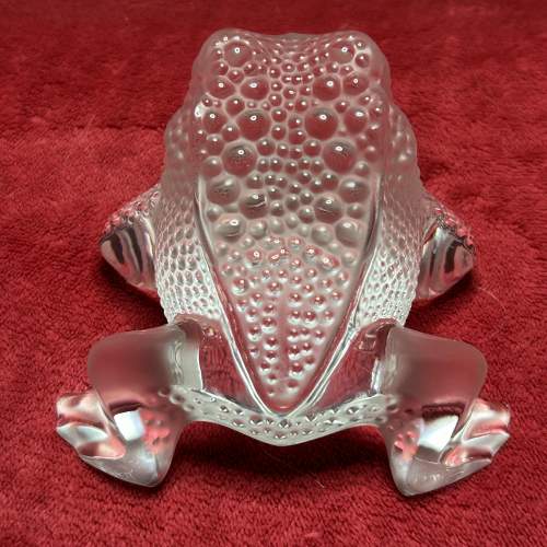 Lalique Gregoire Toad Sculpture in Pristine Condition image-3