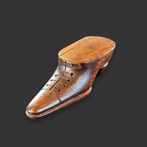 Victorian Rosewood Snuff Shoe image-1