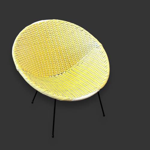 1950s Lemon Sputnik Chair image-1