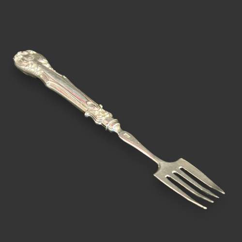 Mid 19th Century Silver Dessert Fork image-1