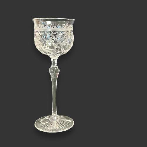 Early 20th Century Stourbridge Hock Glass image-1