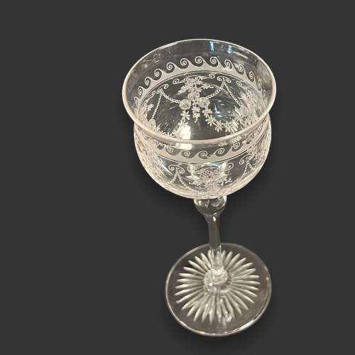 Early 20th Century Stourbridge Hock Glass image-2