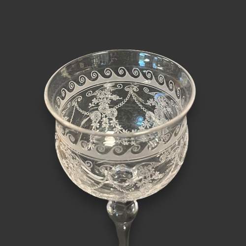Early 20th Century Stourbridge Hock Glass image-3