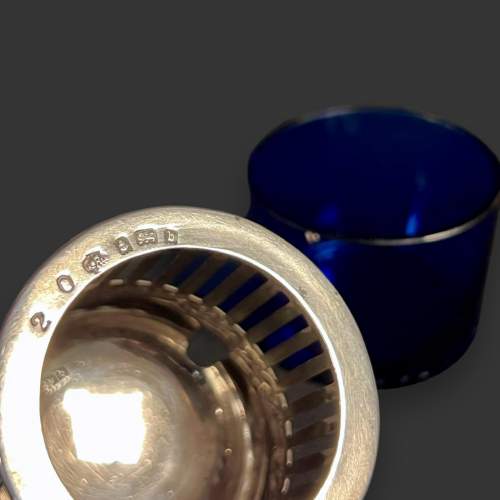 Edwardian Pierced Silver Mustard Pot image-4