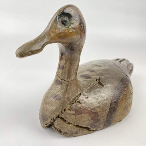 Victorian Decoy Duck - Hand Carved and a Beauty image-1